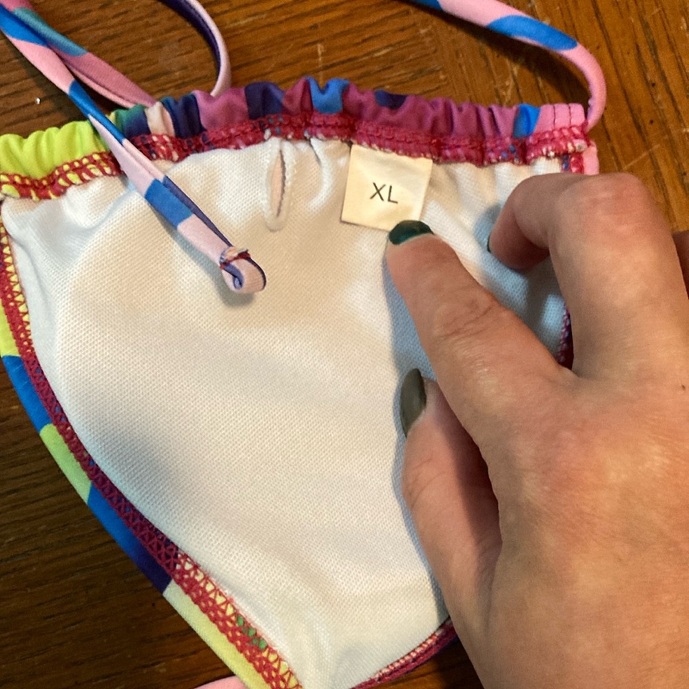 Colorful Leopard Print Bikini Set - Picture 4 of 6